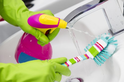Staircase and landing cleaning in a communal property