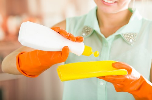 Hygienic sanitising of shared touchpoints in communal spaces