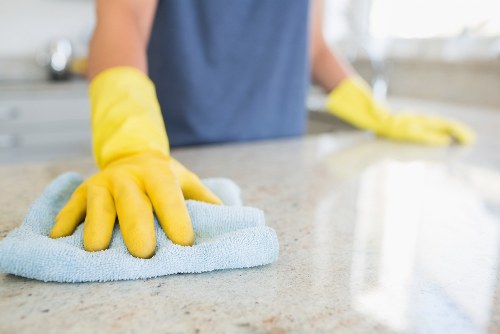 Room-by-room domestic cleaning tools and supplies