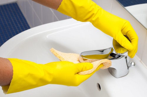 Sanitized office workspace showing the benefits of commercial cleaning